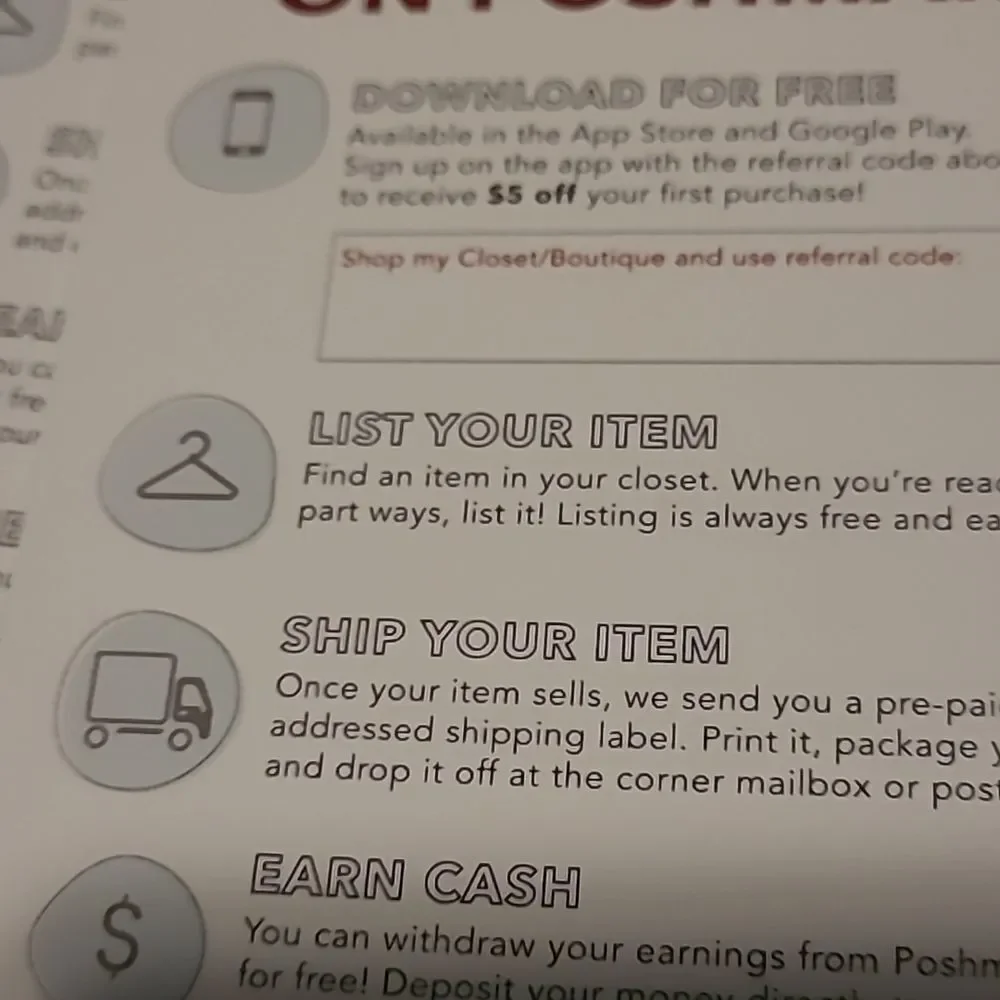 Small Business Poshmark Essentials Cards MARKETING THICK swag postcards